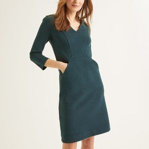 Boden Bronte Jersey Dress with Pockets - Emerald Green